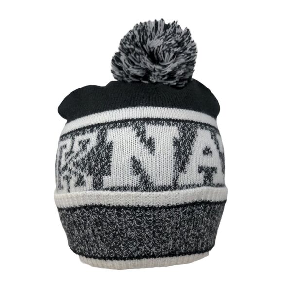Victoria's Secret Other - PINK Victoria's Secret Beanie Hat Multicolor One Size Knitted Pom Pom Acrylic